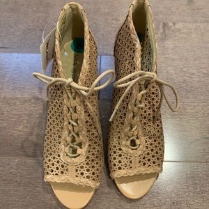 Via Spiga Open Toe Booties